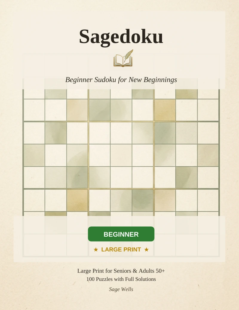Beginner Sudoku for New Beginnings cover