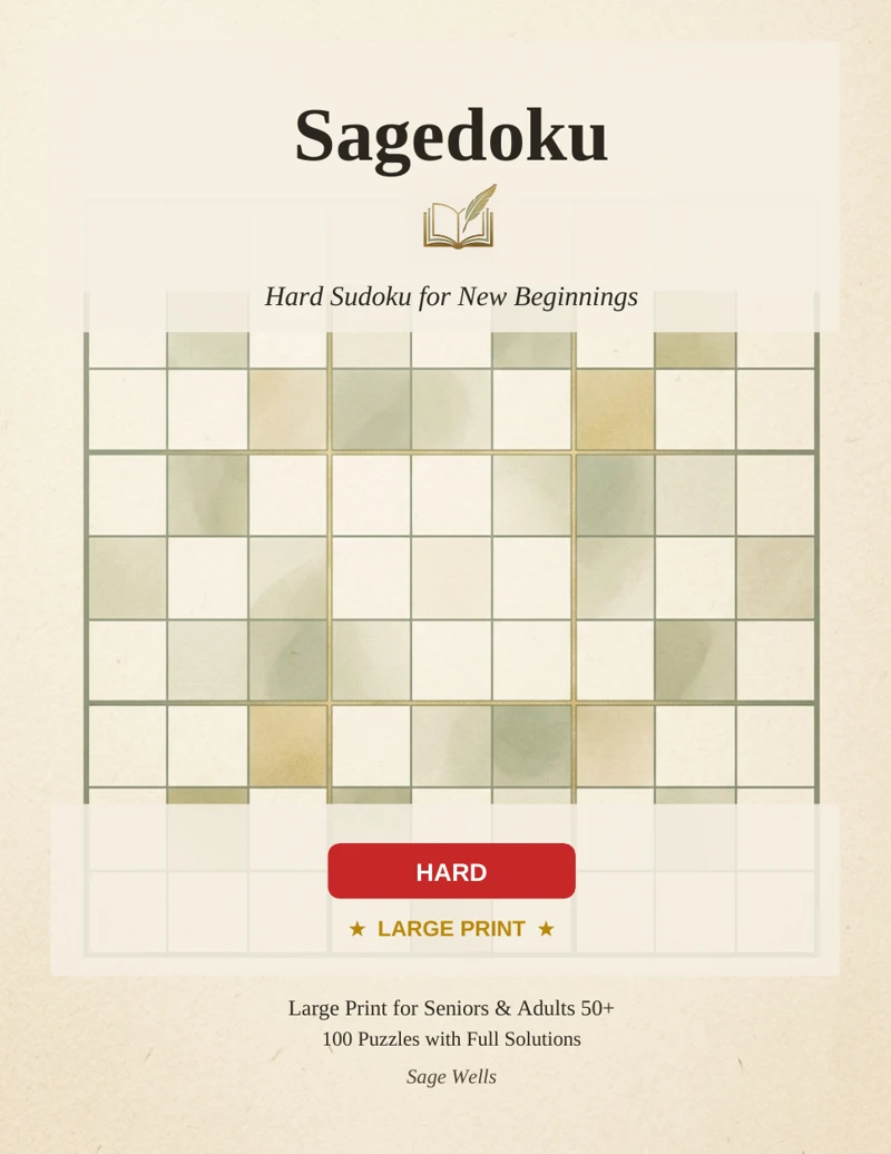 Hard Sudoku for New Beginnings cover