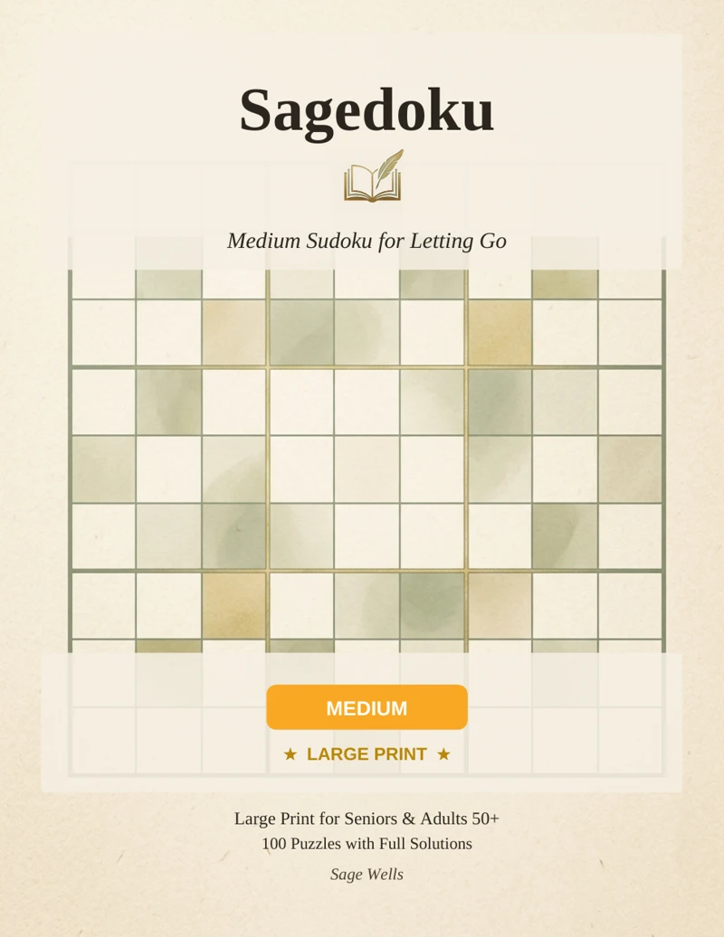 Medium Sudoku for Letting Go cover