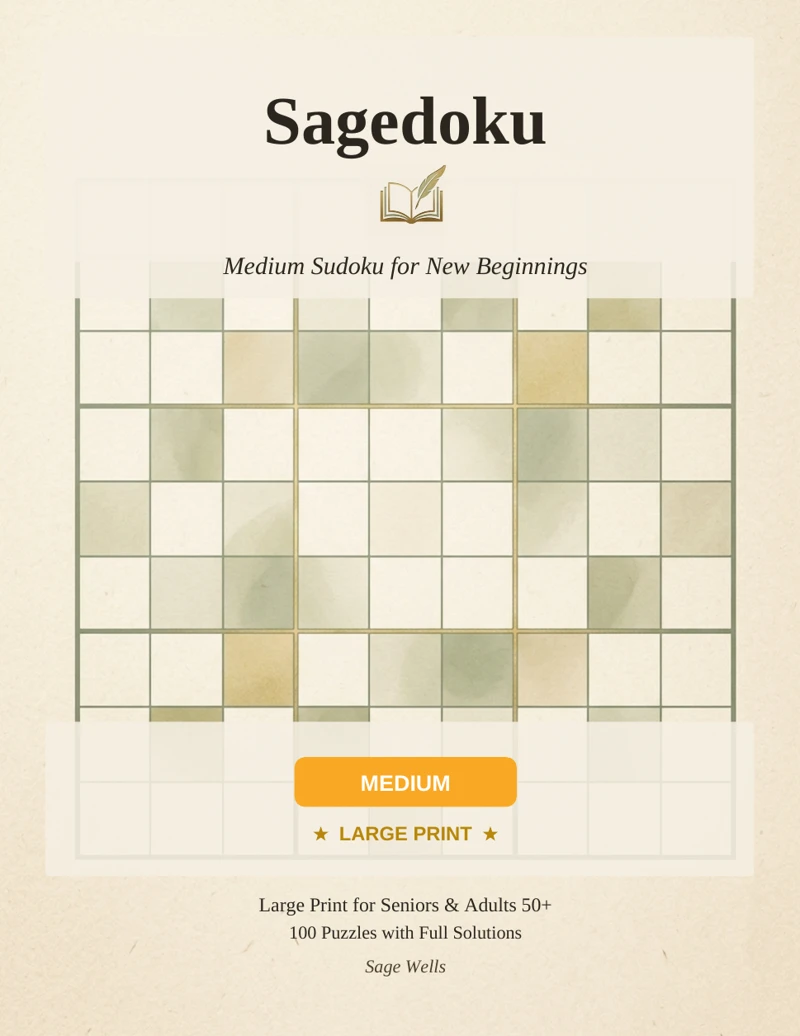 Medium Sudoku for New Beginnings cover